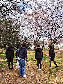 公園の清掃活動